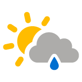 Passages nuageux avec faible pluie Passages nuageux avec faible pluie