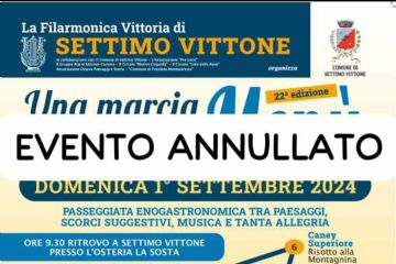 Evento annullato - Una marcia lunga un Men&#249;
